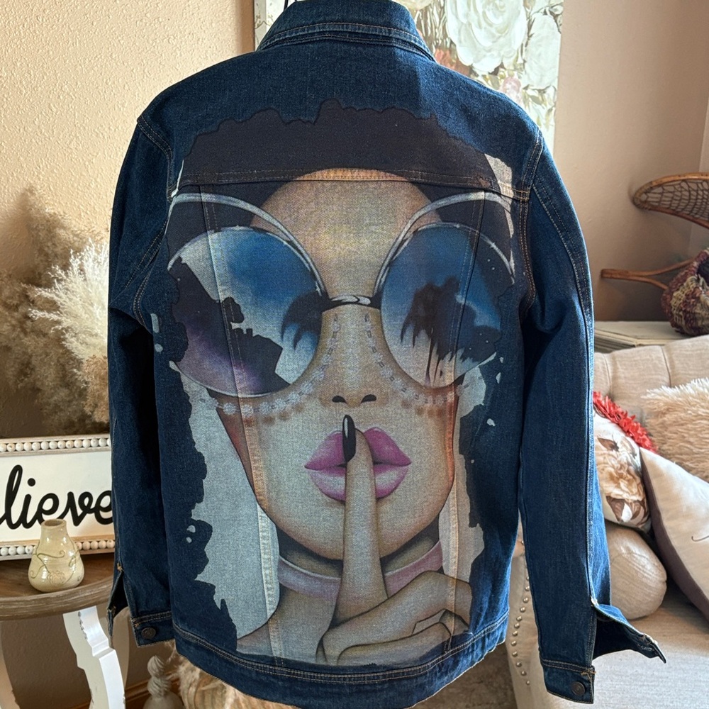 Artistic Blue Denim Jacket